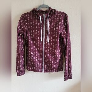 EMPCYRE, Maroon Arrows‎ Windbreaker, Size Small